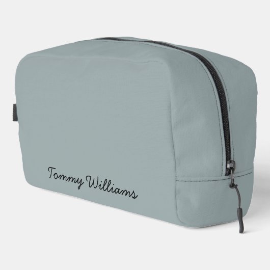 Minimalistisch Dusty Blue Beruflich Simple Waschbeutel (Rechte Ecke)