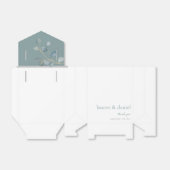 Minimalistisch Dusty Blue Botanical Gevor Boxes Geschenkschachtel (Ungefaltet)