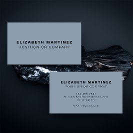 Minimalistisch Dusty Blue Moderne Berufliche, kund Visitenkarte