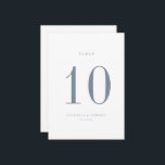 Minimalistisch Dusty Blue Wedding Tischnummer Card<br><div class="desc">Moderne Minimalistische Dusty Blue,  Hochzeit Tischnummer Karte. Bitte beachten Sie,  dass die Tischnummern nummeriert und einzeln in Ihren Warenkorb aufgenommen werden müssen.</div>