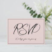 Minimalistisch Dusty Pink UAWG Einladung (Stehend Vorderseite)