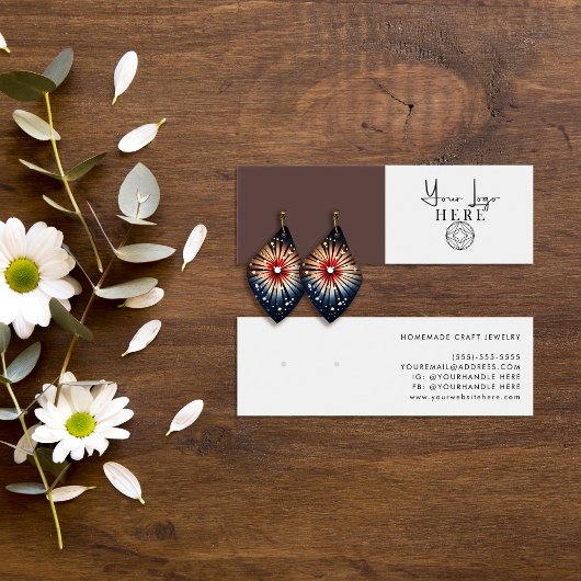 Minimalistisch-Earth-Brown-Logo-Ohrenanzeige