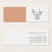 Minimalistisch Earth Orange White Logo Orange Anze (Vorne & Hinten)