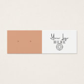Minimalistisch Earth Orange White Logo Orange Anze (Vorderseite)