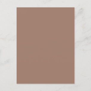 Minimalistisch Earthy Brown Postcard Postkarte