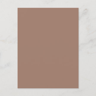 Minimalistisch Earthy Brown Postcard Postkarte
