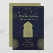 Minimalistisch Eid al-adha Einladung (Vorne/Hinten)