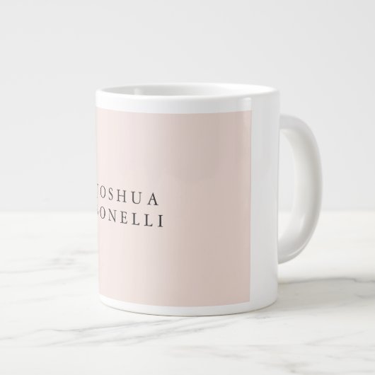 Minimalistisch einfach Beruflich bemerkbar Jumbo-Tasse (Vorderseite Rechts)