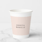 Minimalistisch einfach Beruflich bemerkbar Pappbecher (Vorderseite)