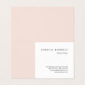 Minimalistisch einfach Beruflich bemerkbar Visitenkarten (Außenseite Aufgefaltet)