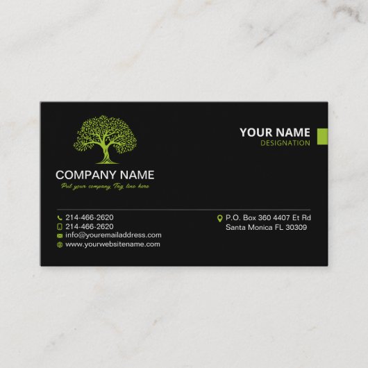 Minimalistisch, einfach, Beruflich, schwarz, einzi Visitenkarte (Vorderseite)