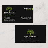 Minimalistisch, einfach, Beruflich, schwarz, einzi Visitenkarte (Vorne/Hinten)