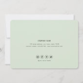 Minimalistisch-einfach-Business-Dankeschön-Karte Dankeskarte (Rückseite)