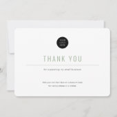 Minimalistisch-einfach-Business-Dankeschön-Karte Dankeskarte (Vorderseite)