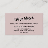 Minimalistisch einfach haben wir Mauve Pink Card v