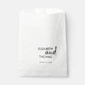 Minimalistisch einfach, modern und elegant Gefalle Geschenktütchen (Vorderseite)