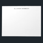 Minimalistisch einfach sauber Classic Modernes Gra Notizblock<br><div class="desc">Beruflich Simple Classic Modern Basic Gray Notepad Sie können die Textfarbe mit dem Tool 'Anpassen' einfach anpassen oder können mich kontaktieren.</div>