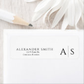 Minimalistisch Einfache Berufliche Rücksendeadress (Insitu)