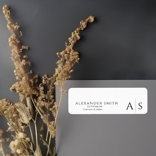 Minimalistisch Einfache Berufliche Rücksendeadress