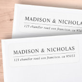 Minimalistisch Einfache Elegante Chic Rücksendeadr