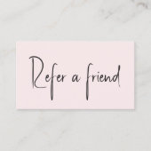 Minimalistisch Einfache Elegante Schwarze Rose Wei Empfehlungskarte (Vorderseite)