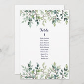 Minimalistisch Einfache Hochzeitkarte Einladung (Vorne/Hinten)