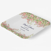 Minimalistisch Einfache Hübsche Rose Brautparty Pappteller (Gewinkelt)