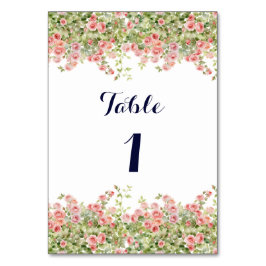 Minimalistisch Einfache Hübsche Rose Weinroute Men Tischnummer