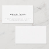 Minimalistisch Einfache Moderne Berufliche Elegant Visitenkarte (Vorne/Hinten)