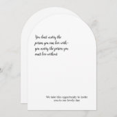 Minimalistisch Einladung (Vorne/Hinten)