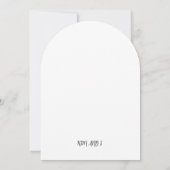 Minimalistisch Einladung (Rückseite)