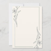 Minimalistisch Einladung (Vorderseite)