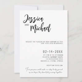 💍 Minimalistisch Einladung
