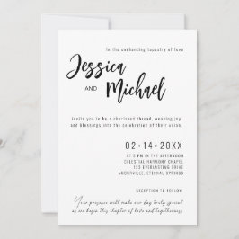 💍 Minimalistisch Einladung