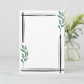 Minimalistisch Einladung (Stehend Vorderseite)