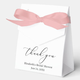 Minimalistisch Elegance Calligraphy Brautparty Bow Geschenkschachtel