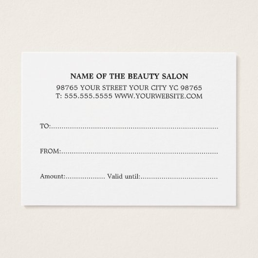 Minimalistisch Elegant (Rückseite)