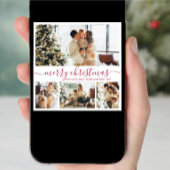 Minimalistisch Elegant 4 Foto Collage Weihnachten