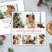 Minimalistisch Elegant 4 Foto Collage Weihnachten