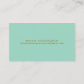 Minimalistisch Elegant Basic Einfach Schlicht leic Visitenkarte (Rückseite)
