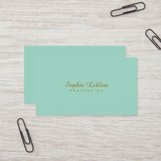 Minimalistisch Elegant Basic Einfach Schlicht leic Visitenkarte (Vorderseite/Rückseite Beispiel)