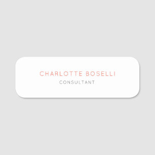 Minimalistisch Elegant Beruflich Namensschild
