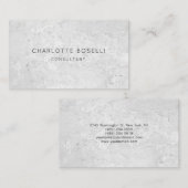 Minimalistisch Elegant Beruflich Premium Dick Grau Visitenkarte (Vorne/Hinten)