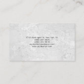 Minimalistisch Elegant Beruflich Premium Dick Grau Visitenkarte (Rückseite)