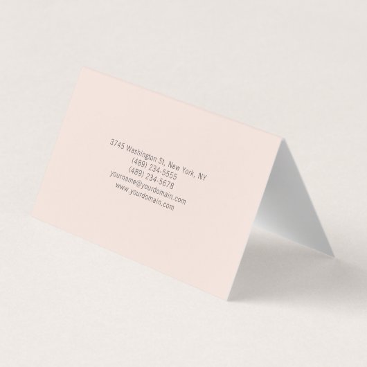 Minimalistisch Elegant Beruflich Visitenkarten (Rückseite)
