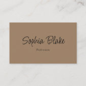 Minimalistisch Elegant Boho - Custom Beruflich Visitenkarte (Vorderseite)
