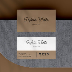 Minimalistisch Elegant Boho - Custom Beruflich Visitenkarte
