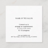 Minimalistisch Elegant Bold White Coupon (Rückseite)