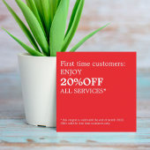 Minimalistisch Elegant Bold White Coupon