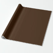 Minimalistisch Elegant Chic Solid Brünett Brown Sc Geschenkpapier (Ungerollt)
